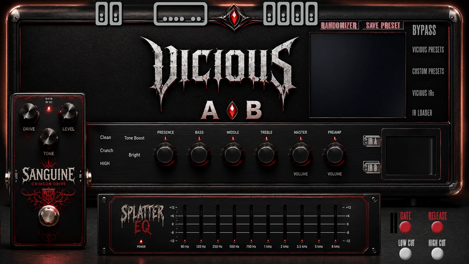 Interfaz de Vicious Amp